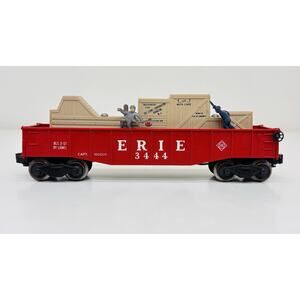Lionel Postwar O Erie Cop and Hobo Animated Gondola Car 3444 Working